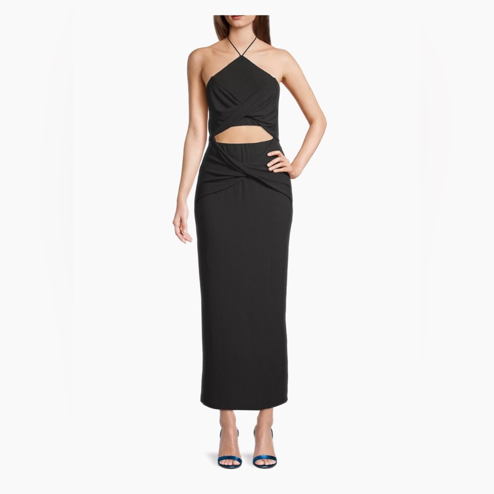 Significant Other Hallie Cut-Out Rib Knit Halter Maxi Dress from Saks Fifth Ave